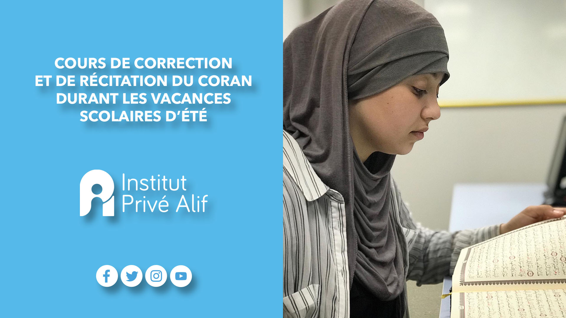 Cours de récitation - Institut Privé Alif Toulouse